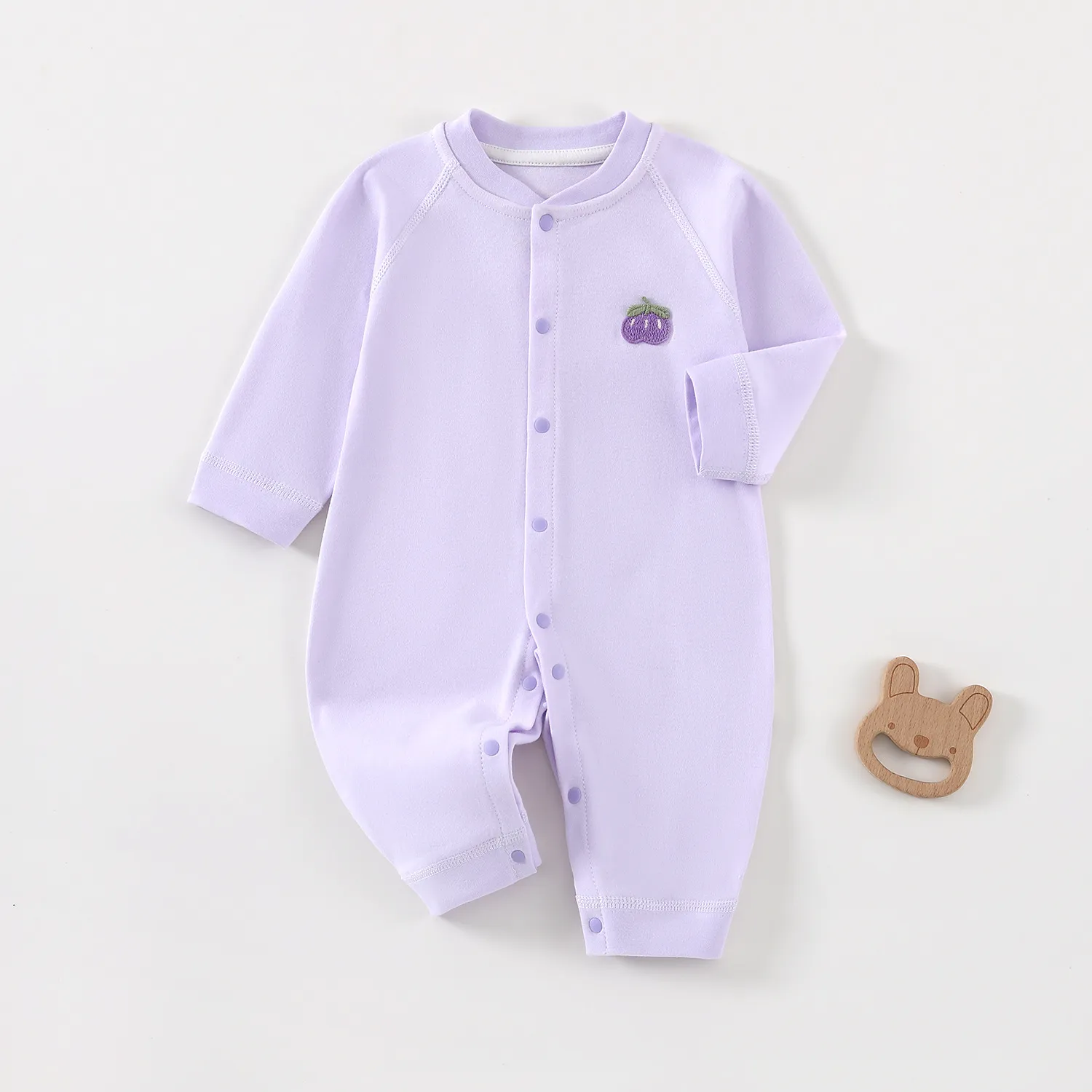 Newborn Baby Jumpsuit Pure Cotton Spring & Fall Outfit - Category A Quality, Soft Clothing for Infants, Perfect for Going Out thumbnail 2