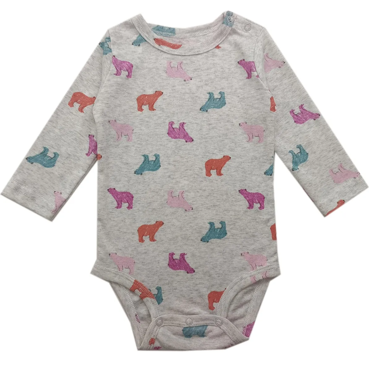 Baby Boys Girls Cotton Floral Cartoon Romper Long Sleeve Triangle Hoodie Jumpsuit Outfit Clothes Set for Infants Toddlers Kids thumbnail 4