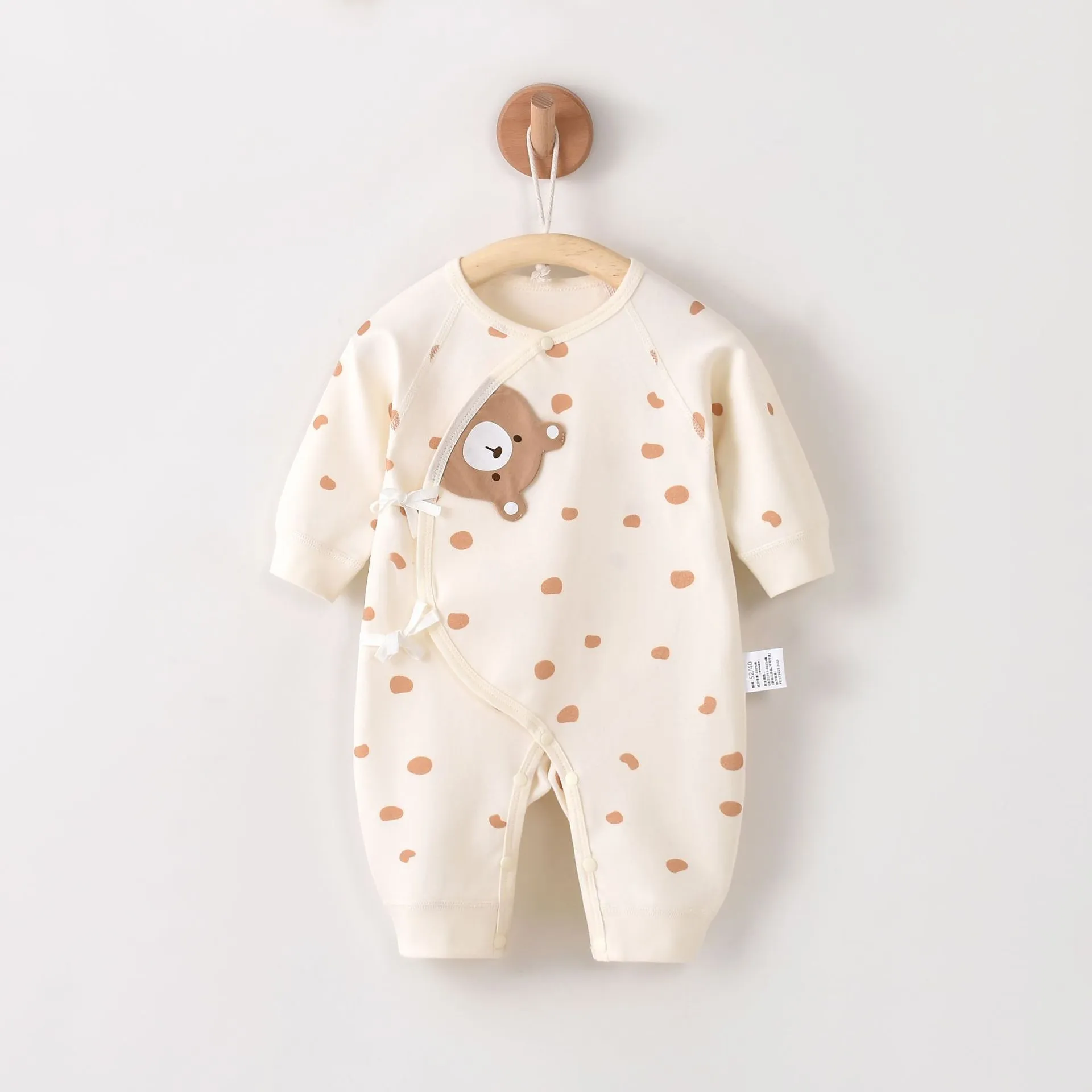 Newborn Baby Cotton Jumpsuit Spring Outfit - Soft, Comfortable, Boneless Design - Perfect Full Moon Gift, Class A Infant Clothing thumbnail 6