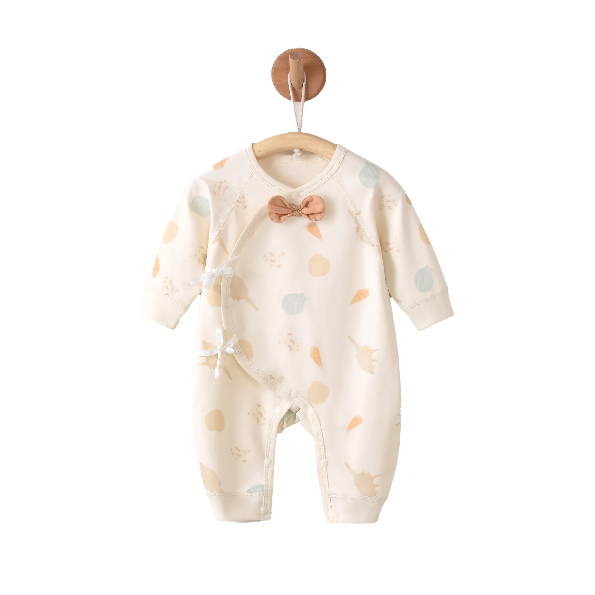 Newborn Baby Cotton Jumpsuit Spring Outfit - Soft, Comfortable, Boneless Design - Perfect Full Moon Gift, Class A Infant Clothing thumbnail 5