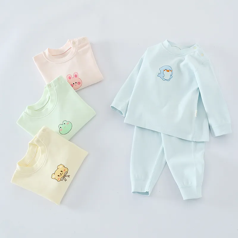 Kids Cotton Pajama Sets - Youkesi Baby Clothes - Wholesale Children's Sleepwear for Spring, Summer, Autumn - Soft, Comfortable, Customizable thumbnail 4