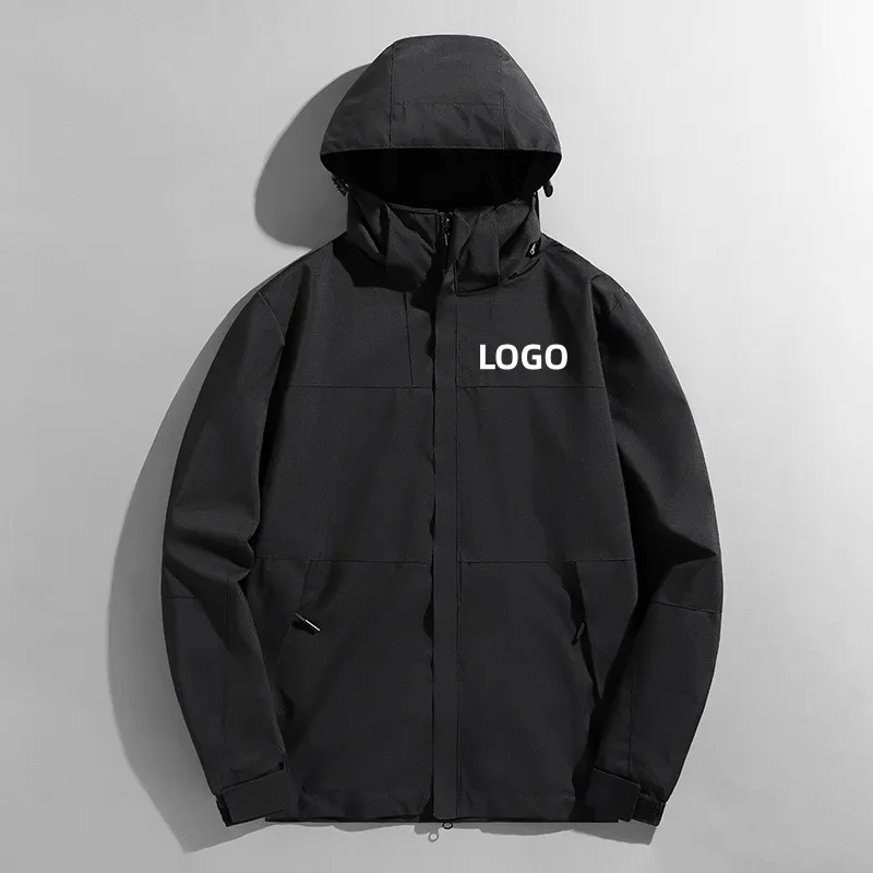 Men's and Women's Lightweight Windproof Waterproof Outdoor Jacket - Spring/Autumn Single Layer - Customizable Couple's Windbreaker thumbnail 4