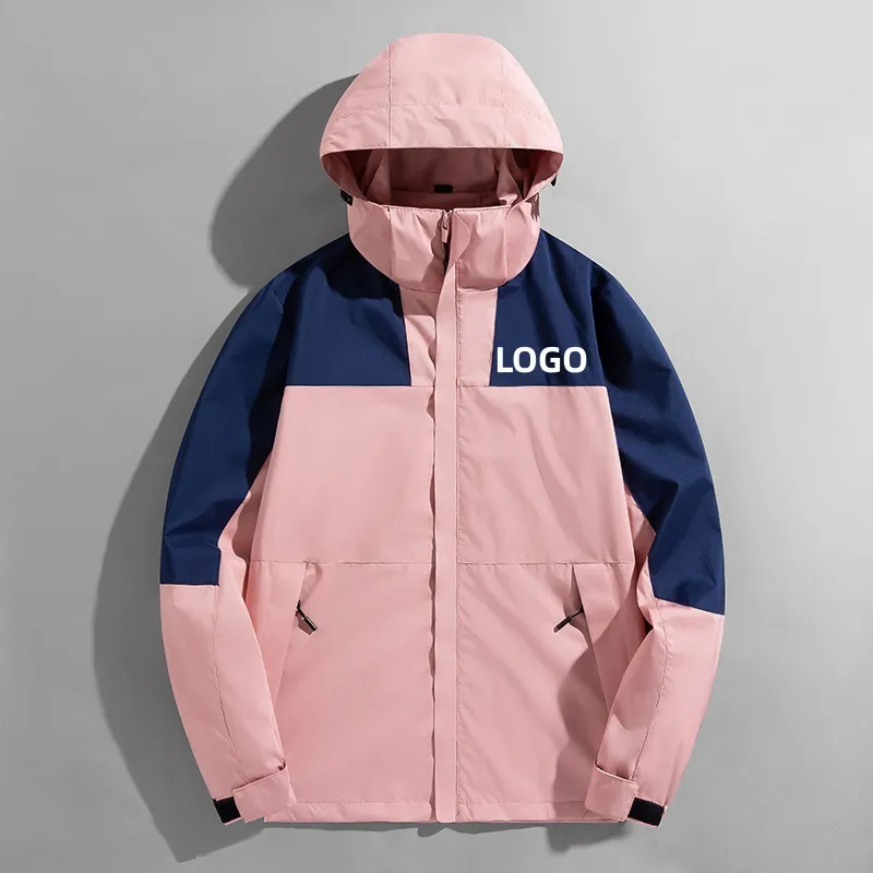 Men's and Women's Lightweight Windproof Waterproof Outdoor Jacket - Spring/Autumn Single Layer - Customizable Couple's Windbreaker thumbnail 2