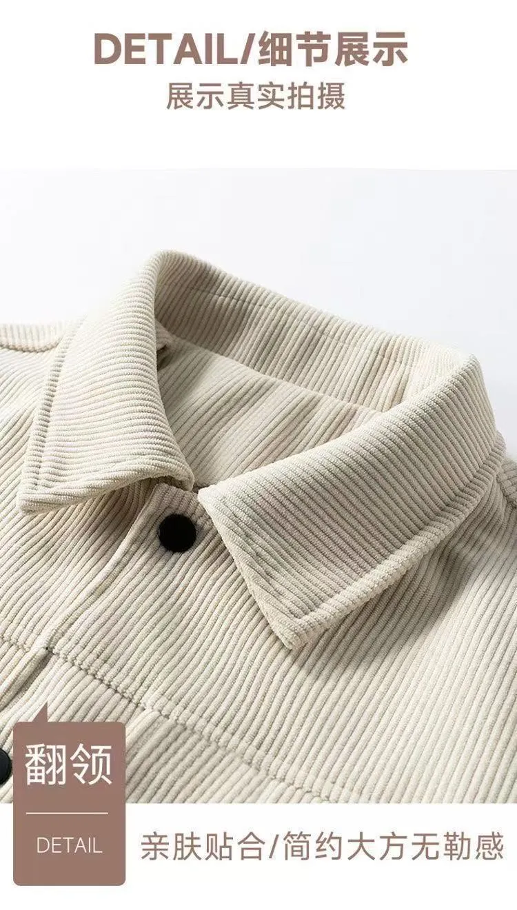 Men's Retro Japanese Casual Jacket Trendy Lapel Workwear Top Versatile Outerwear for Spring Autumn Fashion showcase 12
