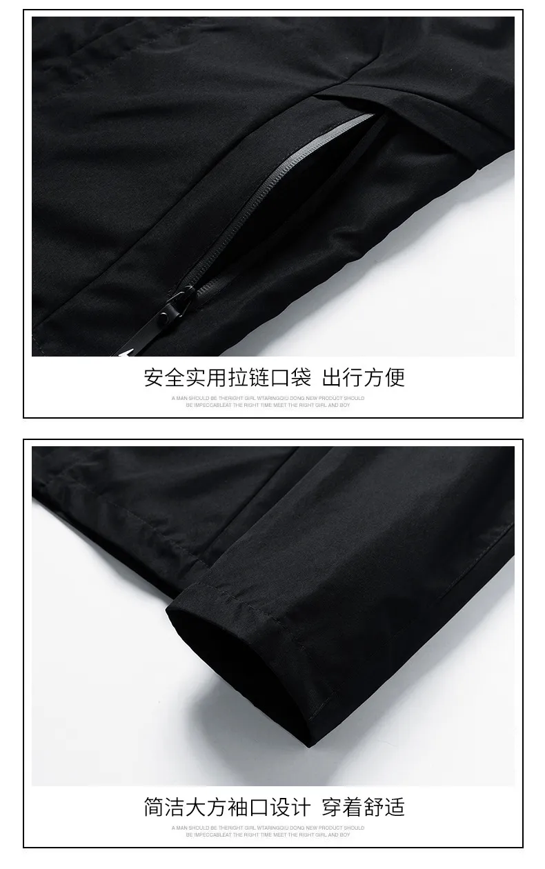 Men's Spring Autumn Hooded Jacket - Korean Style Casual Trendy Top - Lightweight Windbreaker for Youth Fashion showcase 12