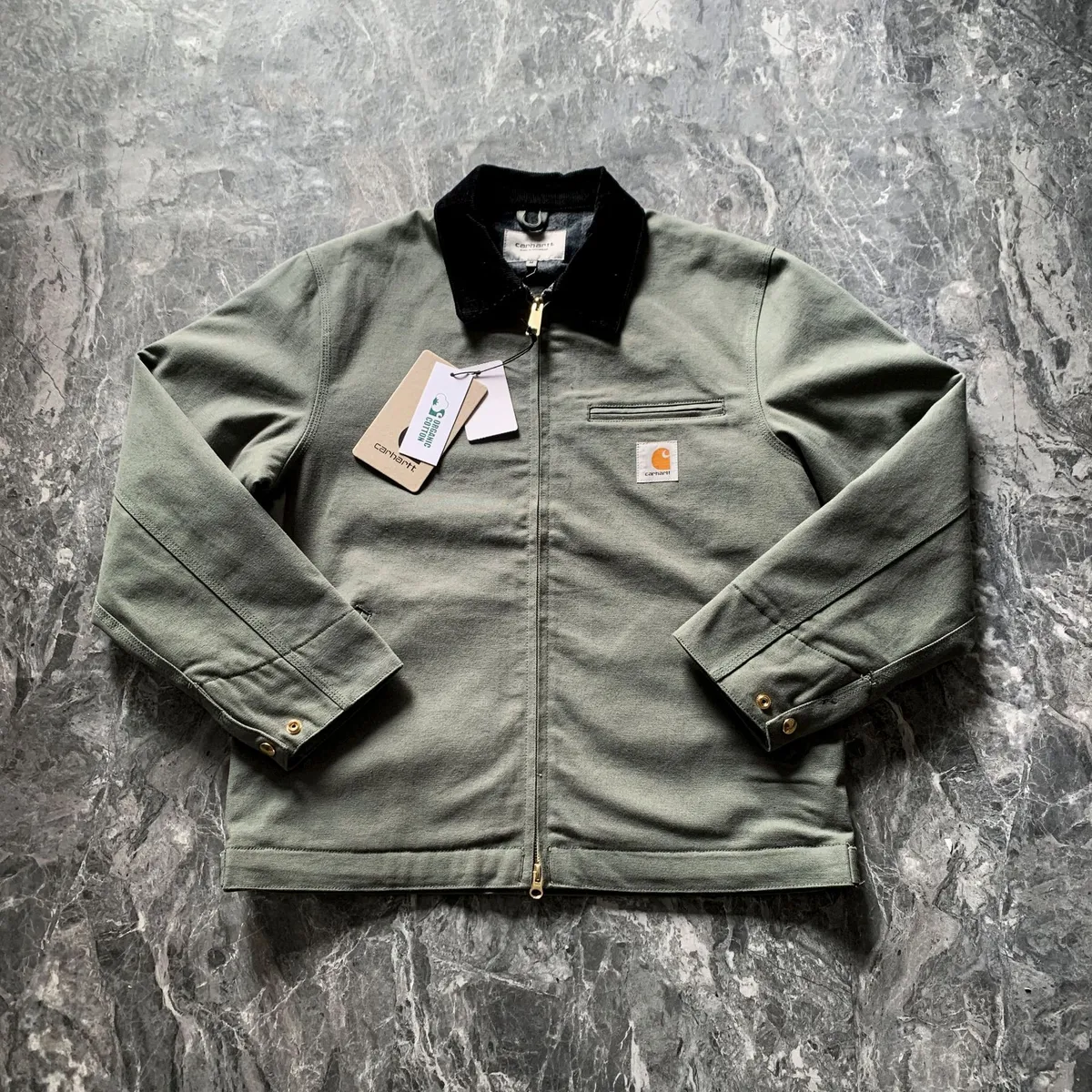 Men's Detroit Style Workwear Jacket with Felt Lining - Casual Lapel Coat, Durable Outerwear for Construction, Mechanics, and Outdoor Work showcase 6