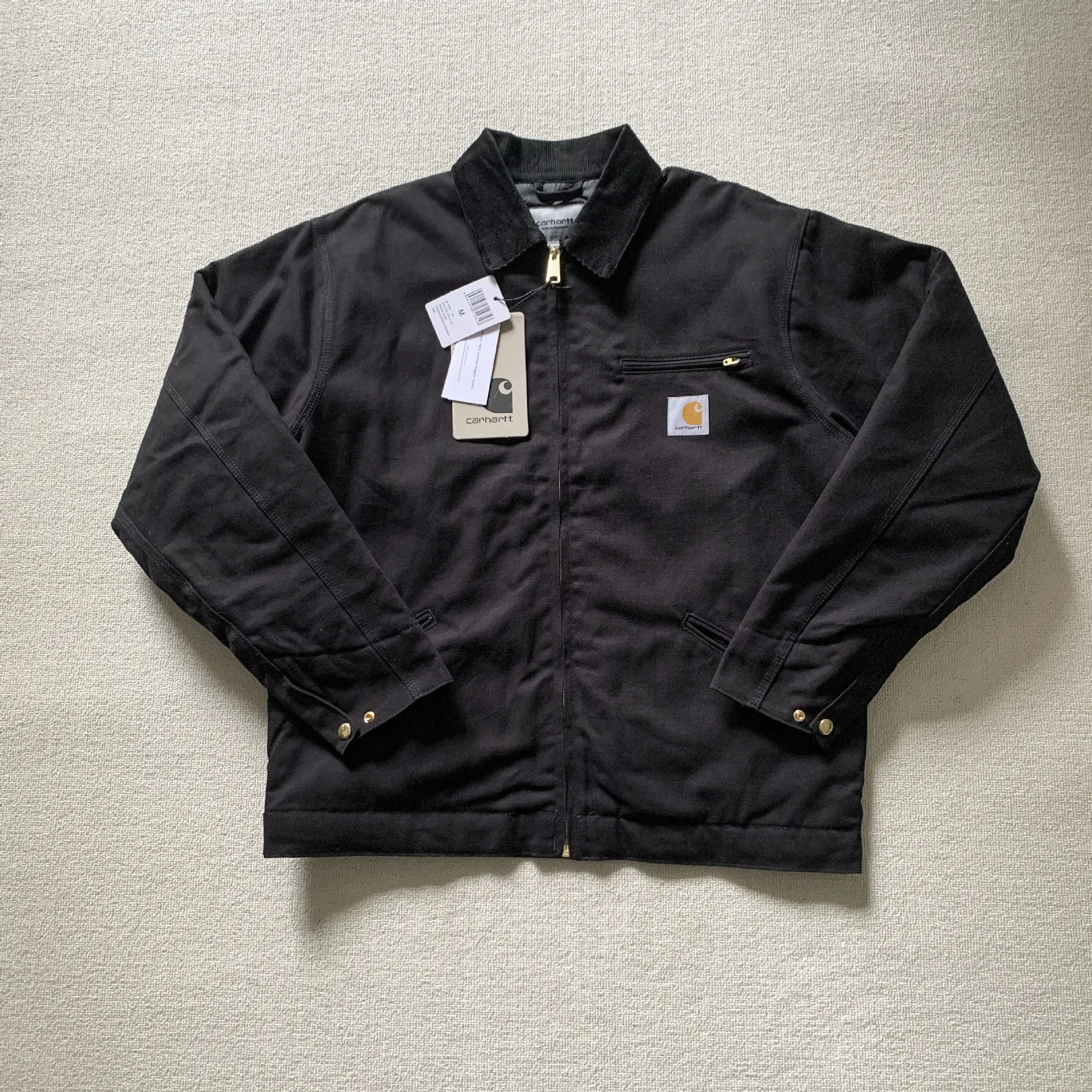 Men's Detroit Style Workwear Jacket with Felt Lining - Casual Lapel Coat, Durable Outerwear for Construction, Mechanics, and Outdoor Work thumbnail 10