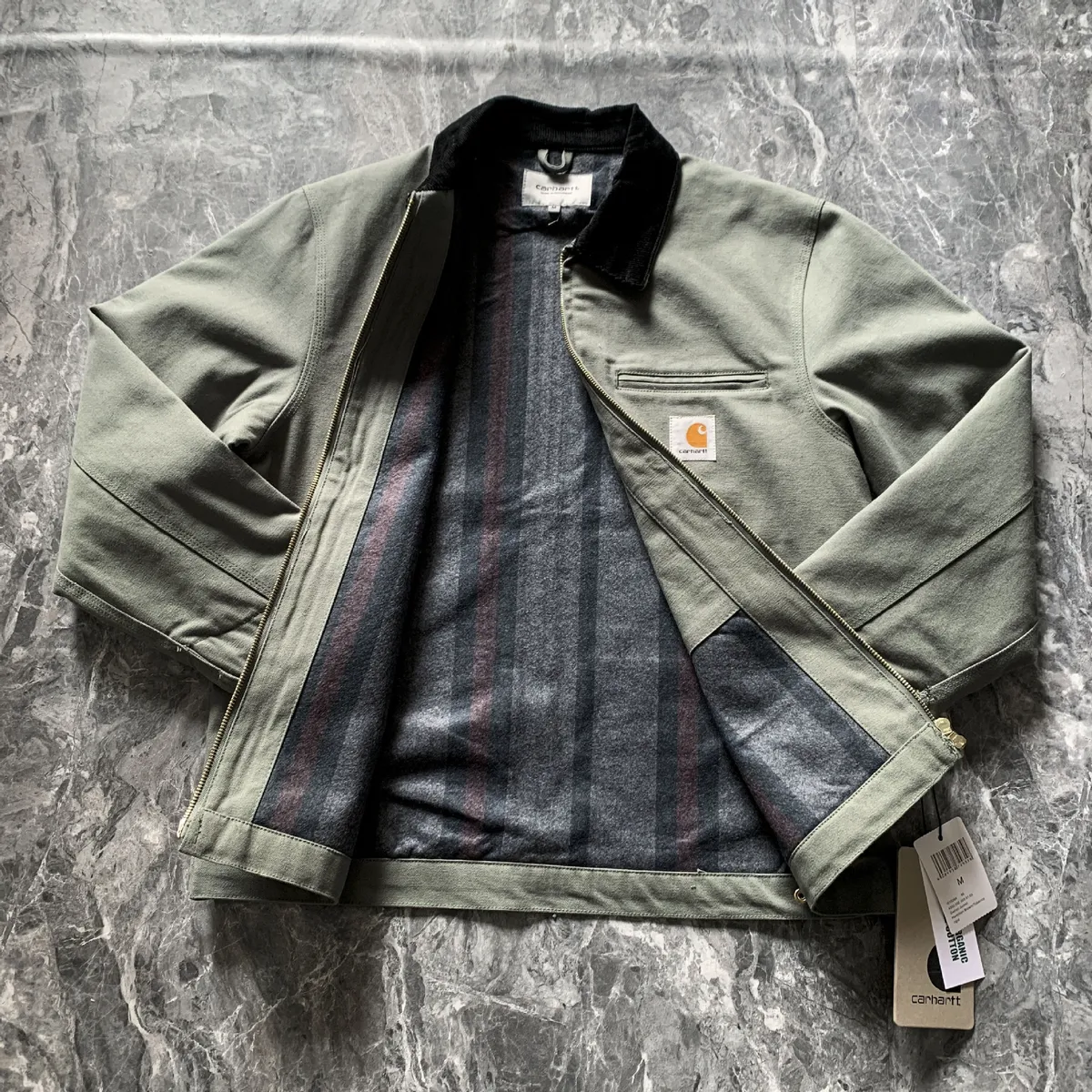 Men's Detroit Style Workwear Jacket with Felt Lining - Casual Lapel Coat, Durable Outerwear for Construction, Mechanics, and Outdoor Work showcase 8