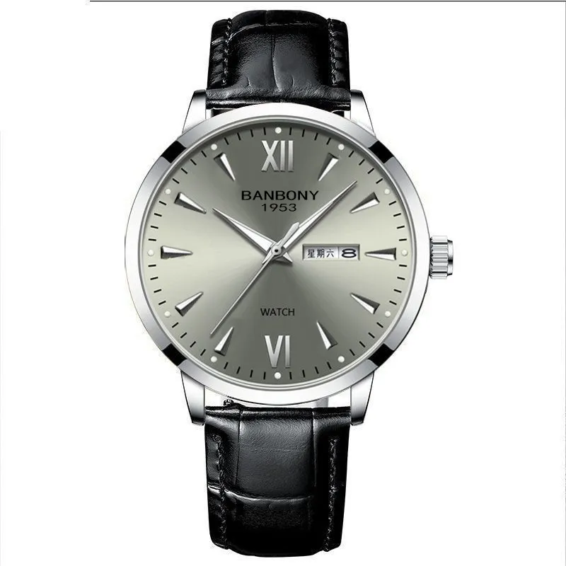 Men's Automatic Mechanical Wrist Watch - Swiss Movement, Waterproof, Luminous, Double Calendar, Hollow Design - Fashionable and Practical Timepiece showcase 17