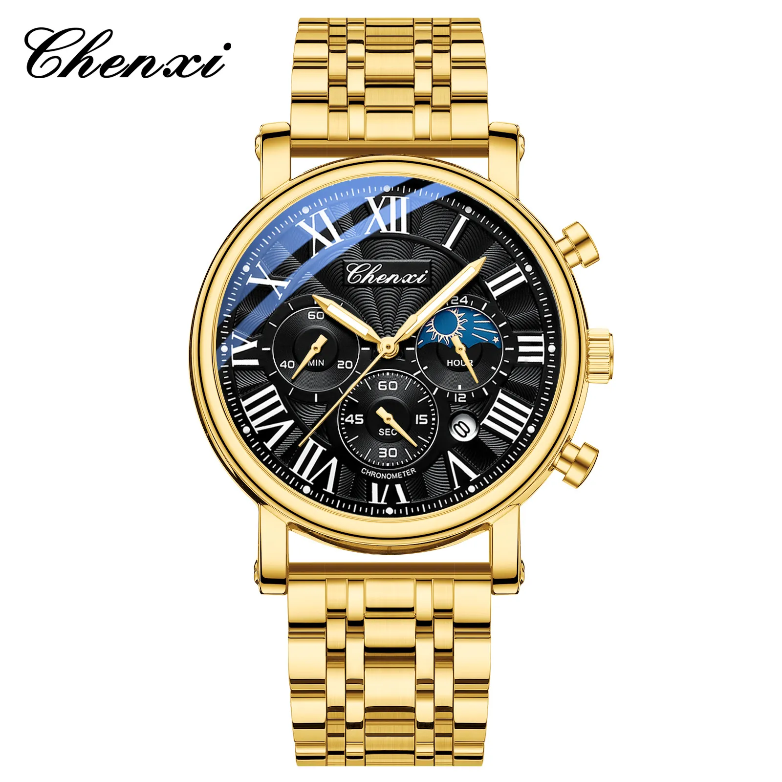 Gold - Black Steel