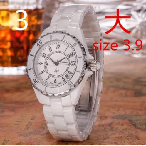 Women's White Ceramic Quartz Watch J12 Style, Waterproof Butterfly Buckle, Couple's Watch Option, Elegant Ladies Wristwatch, Fashionable Timepiece for Her thumbnail 7