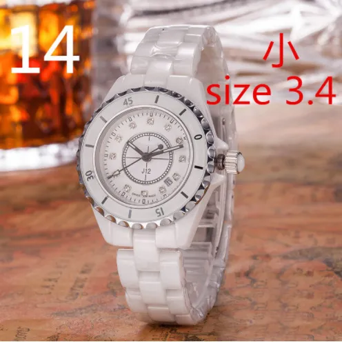 Women's White Ceramic Quartz Watch J12 Style, Waterproof Butterfly Buckle, Couple's Watch Option, Elegant Ladies Wristwatch, Fashionable Timepiece for Her thumbnail 10
