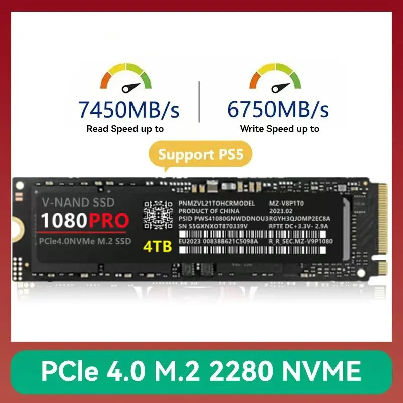 High-Speed M.2 NVMe SSD 1TB 2TB 4TB Internal Solid State Drive for Laptop Desktop PC Upgrade - Black Disk M.2 2280 Pro showcase 6