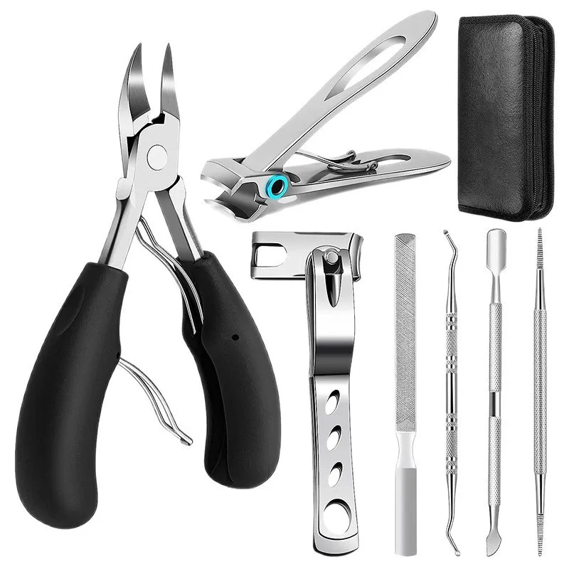 Professional Stainless Steel Nail Clipper Set for Ingrown Toenails - Precision Manicure Pedicure Tools for Thick Nails, Dead Skin Removal, and Nail Groove Care thumbnail 6
