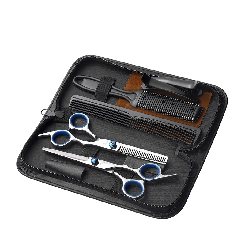 Professional Hair Cutting Scissors Set - 11 Piece Kit for Barbers & Home Use - Includes Thinning Shears, Comb, Clips, and Case thumbnail 8