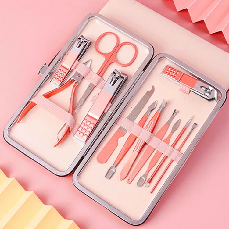 Professional Stainless Steel Manicure Pedicure Set - Nail Clippers, Cuticle Pusher, Nail File, and More - Complete Nail Care Kit for Men and Women thumbnail 9