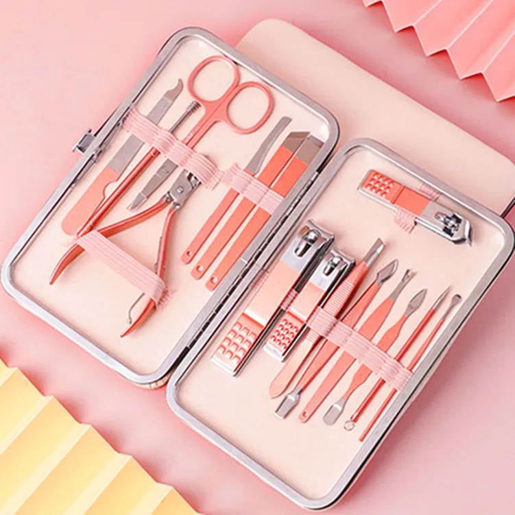 Professional Stainless Steel Manicure Pedicure Set - Nail Clippers, Cuticle Pusher, Nail File, and More - Complete Nail Care Kit for Men and Women thumbnail 10