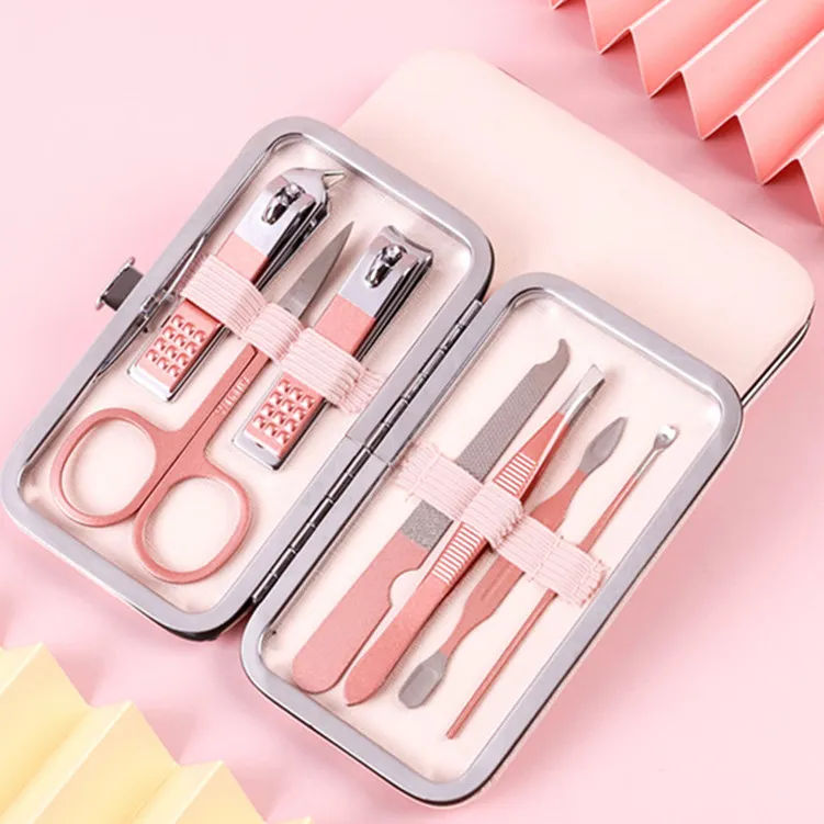 Professional Stainless Steel Manicure Pedicure Set - Nail Clippers, Cuticle Pusher, Nail File, and More - Complete Nail Care Kit for Men and Women thumbnail 6
