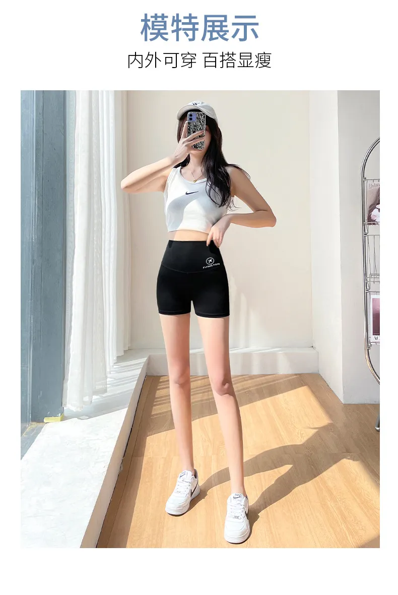 Women's Ice Silk Safety Shorts - Thin, Anti-Chafing, Anti-Dirt Leggings - Plus Size Seamless Yoga & Activewear - Summer Comfort showcase 11