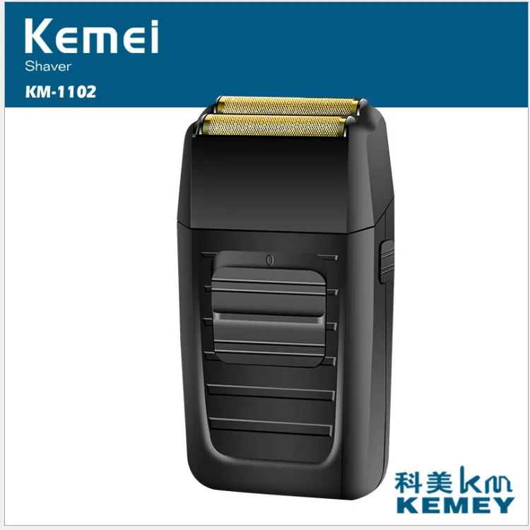 Kemei KM-1102 Electric Shaver for Men - Rechargeable Cordless Foil Shaver with Double Mesh - Powerful Close Shave for Home and Travel thumbnail 2