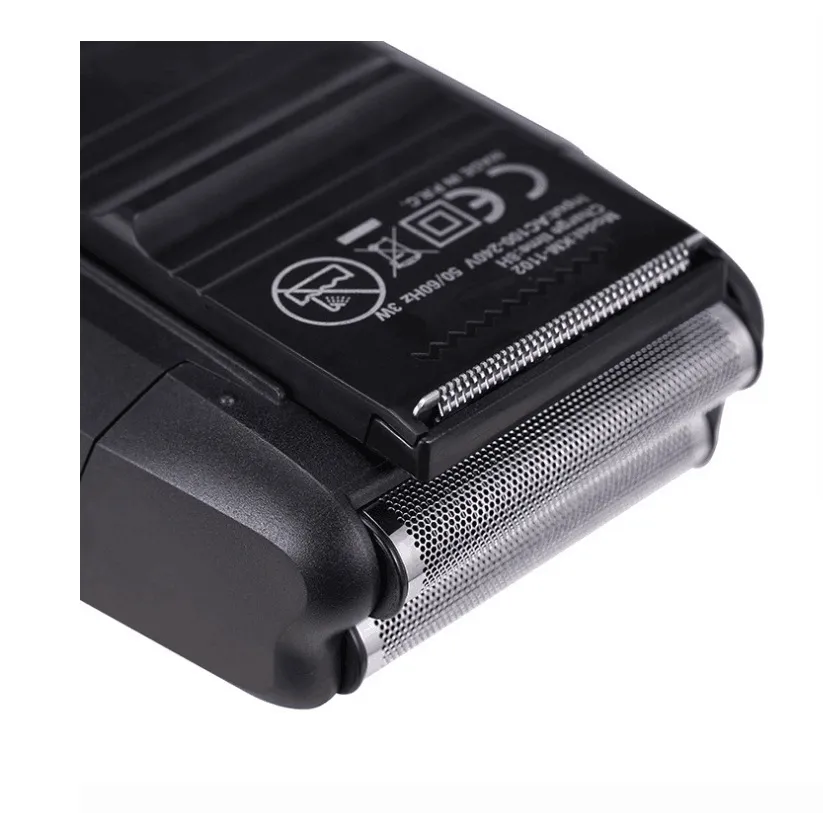 Kemei KM-1102 Electric Shaver for Men - Rechargeable Cordless Foil Shaver with Double Mesh - Powerful Close Shave for Home and Travel showcase 2