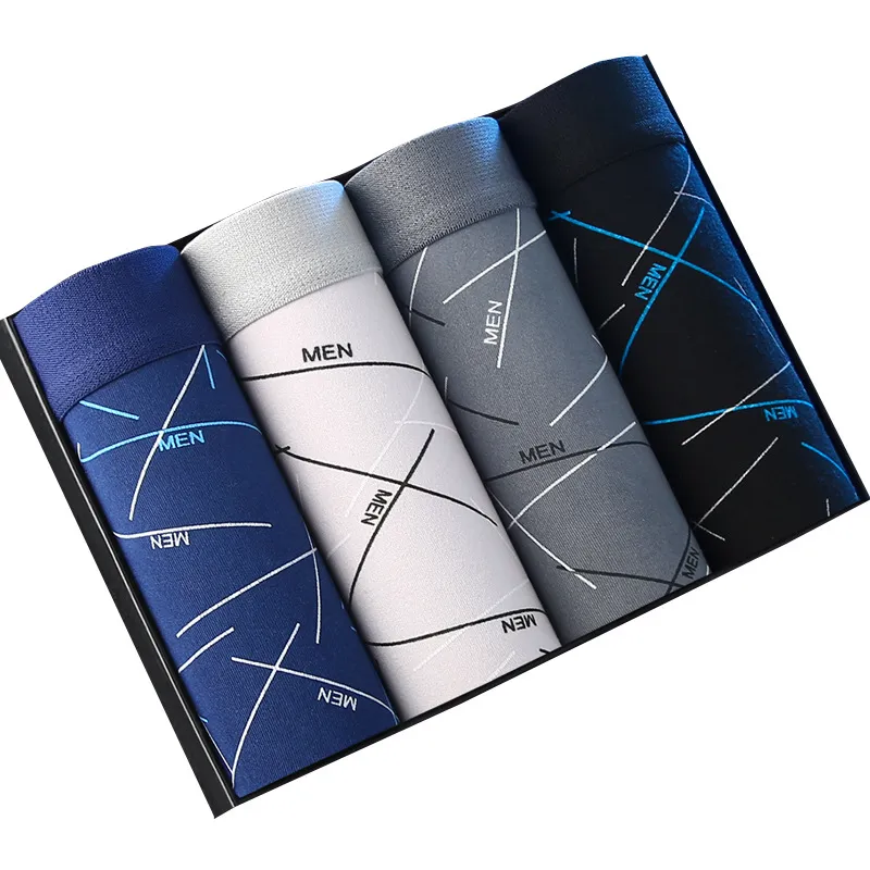 Men's Boxer Briefs Underwear Multipack - Comfortable Cotton Blend Mid-Waist Boxers for Teen Boys and Young Men - Breathable and Durable Shorts thumbnail 5