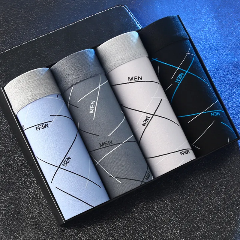 Men's Boxer Briefs Underwear Multipack - Comfortable Cotton Blend Mid-Waist Boxers for Teen Boys and Young Men - Breathable and Durable Shorts thumbnail 10