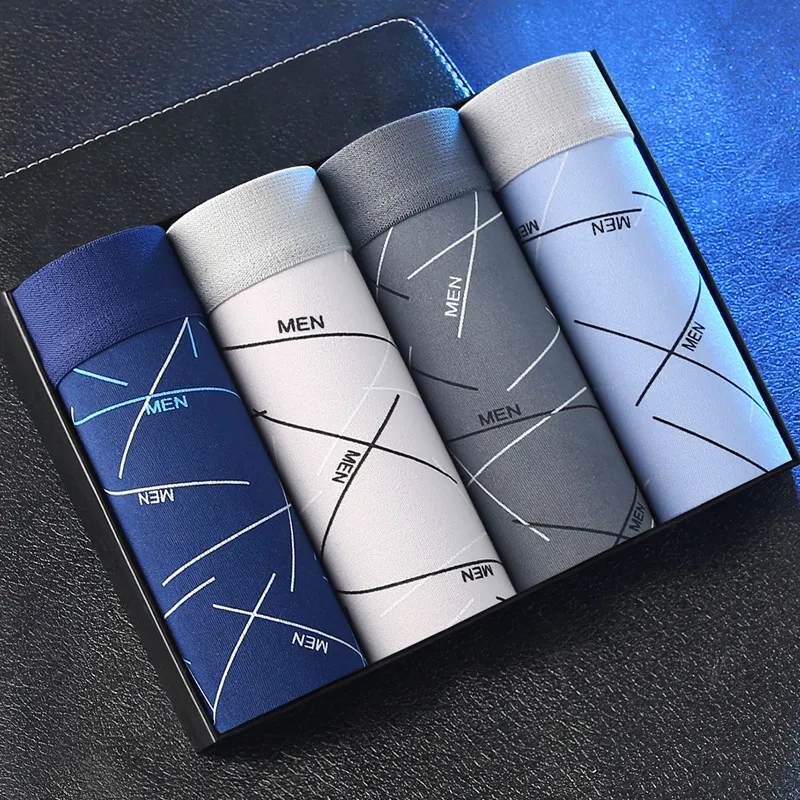 Men's Boxer Briefs Underwear Multipack - Comfortable Cotton Blend Mid-Waist Boxers for Teen Boys and Young Men - Breathable and Durable Shorts thumbnail 2