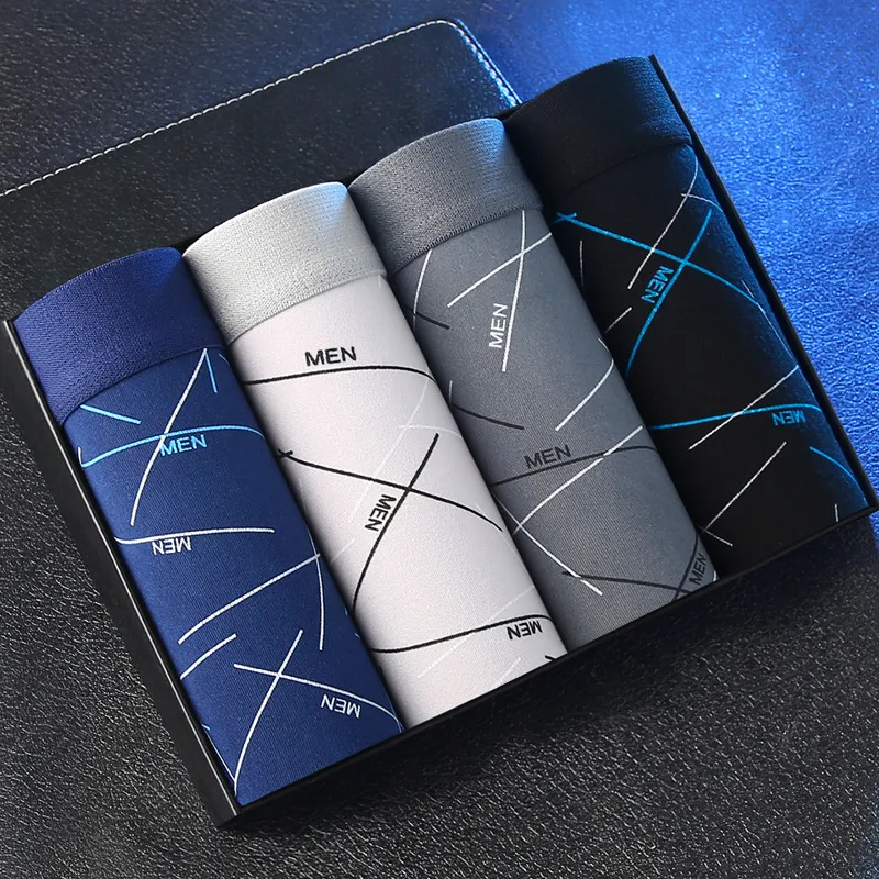 Men's Boxer Briefs Underwear Multipack - Comfortable Cotton Blend Mid-Waist Boxers for Teen Boys and Young Men - Breathable and Durable Shorts thumbnail 9