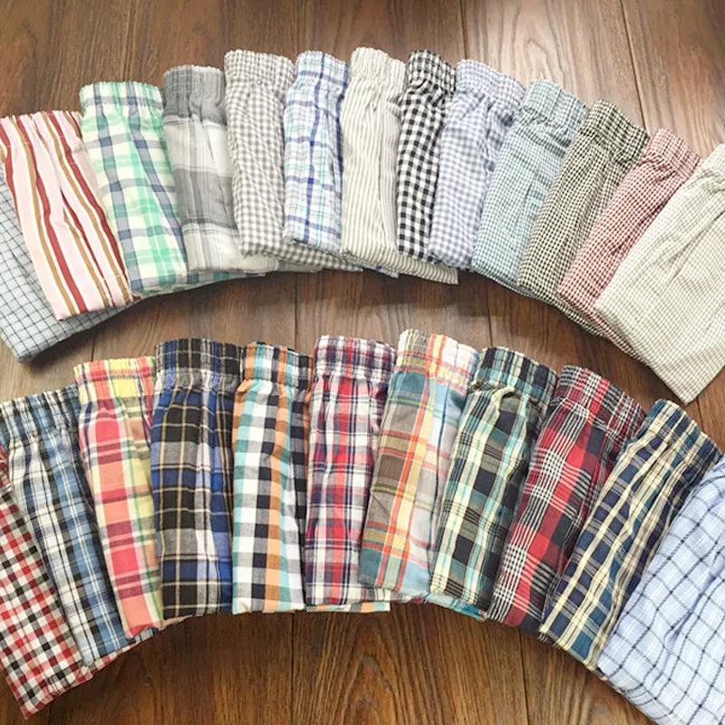 Men's Pure Cotton Boxer Shorts - Loose Fit, Comfortable Underwear, Sleepwear, Plus Size Available - Breathable and Soft thumbnail 1
