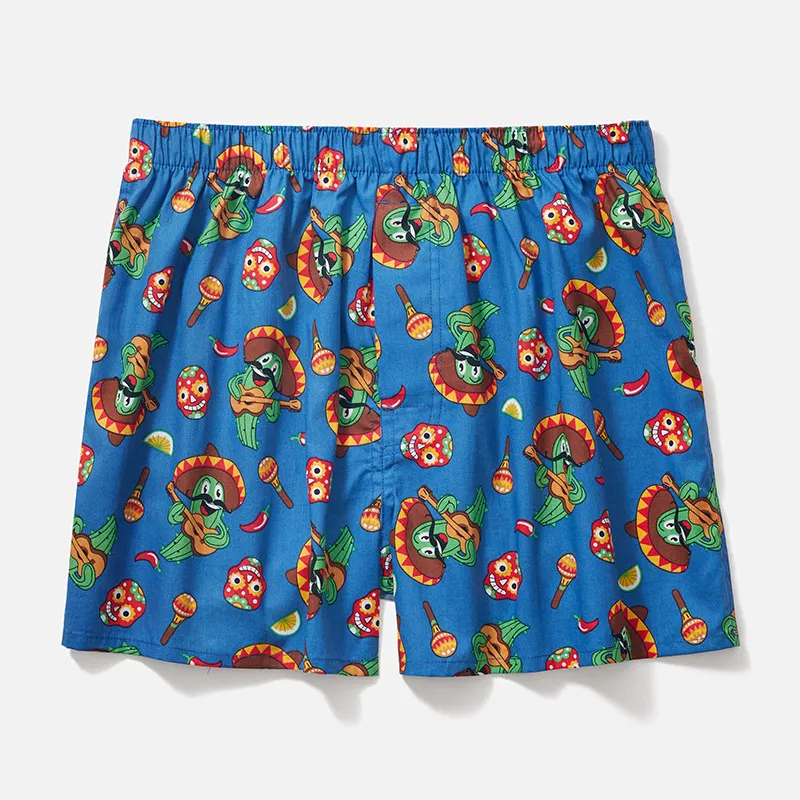 Men's Pure Cotton Boxer Shorts - Loose Fit, Comfortable Underwear, Sleepwear, Plus Size Available - Breathable and Soft thumbnail 10