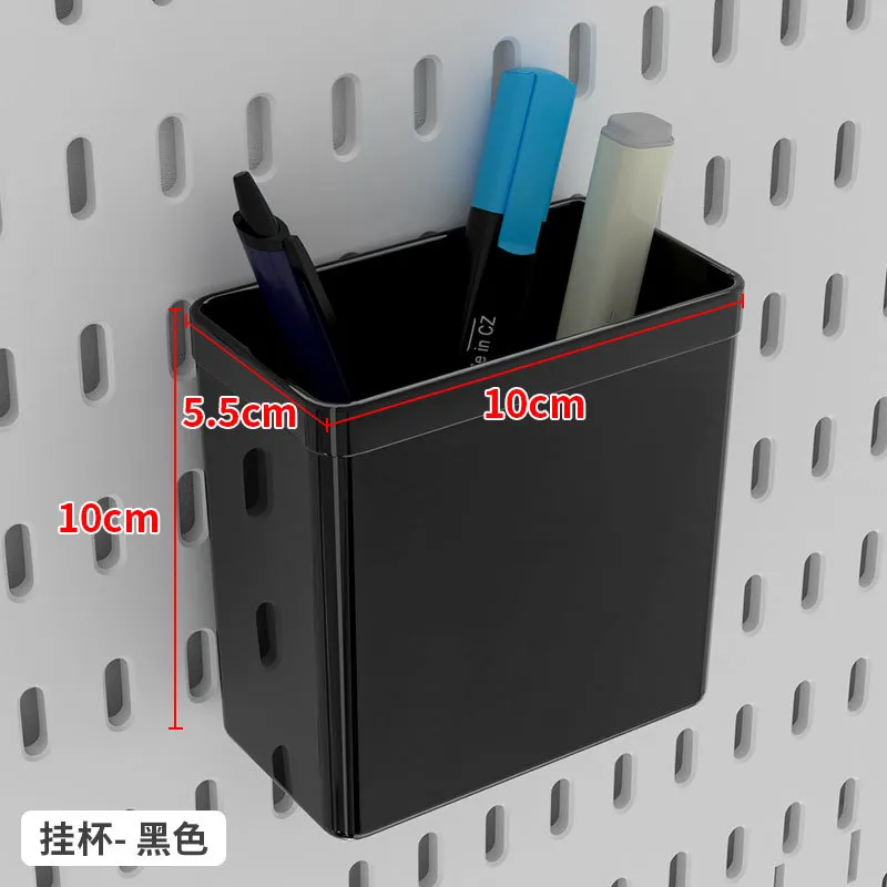 Perforated Pegboard Wall Organizer Kit - Punch-Free DIY Storage Display Rack for Entryway, Kitchen, Study - Versatile Tool Board System thumbnail 7