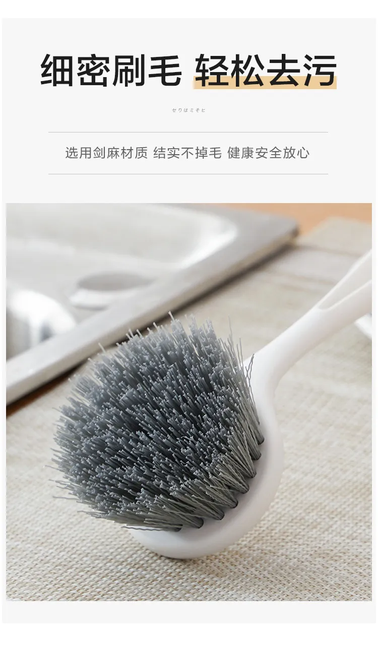Long Handle Dish Brush for Pots and Pans - Non-Scratch Kitchen Cleaning Brush Tool for Non-Stick Cookware, Household Scrub Brush for Sink, Dishes, and Surfaces showcase 4