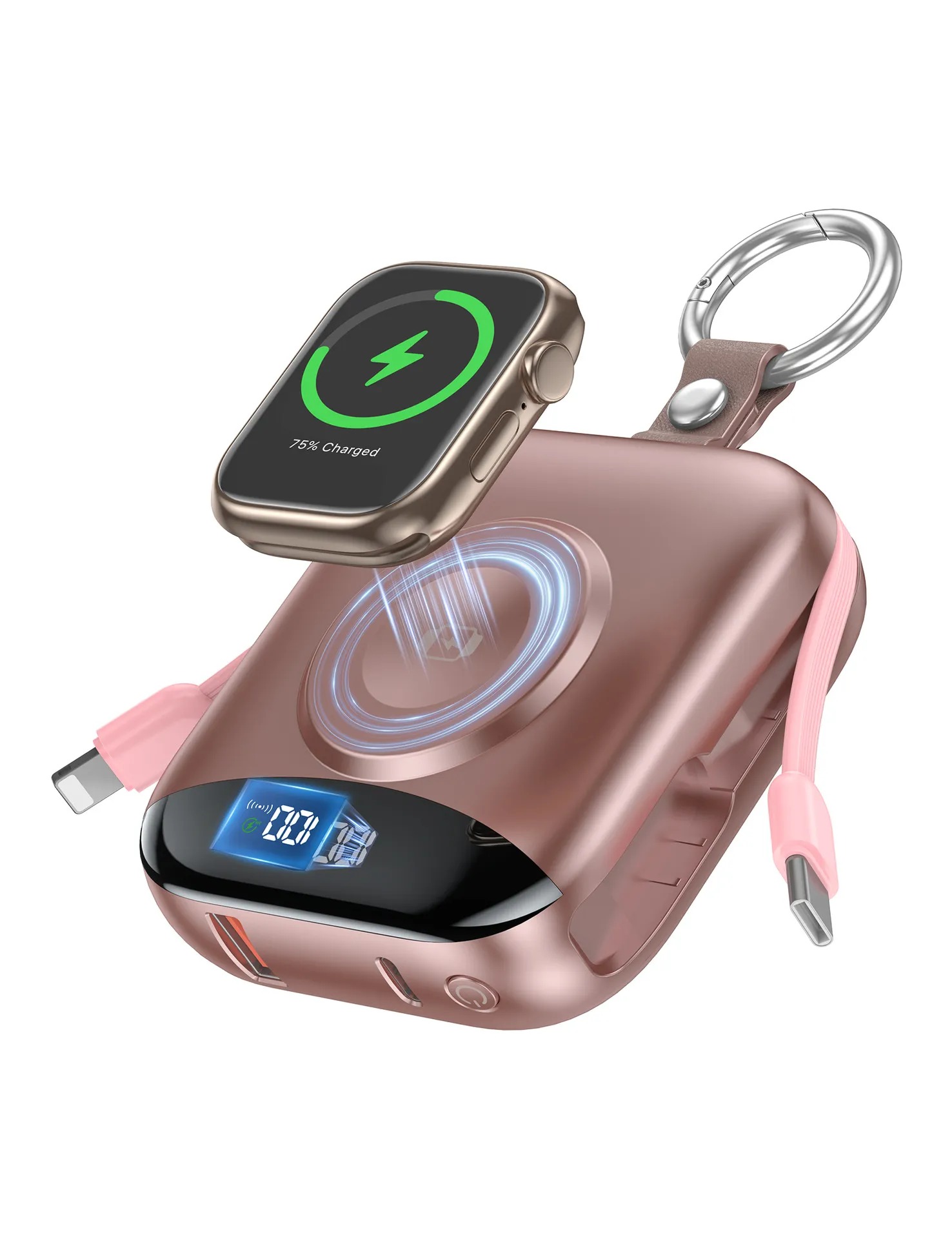 Apple Watch Wireless Charger Power Bank - Portable Magnetic Fast Charging Station - UL2056/FCC/CE/UKCA Certified - Travel Friendly - Compatible with iWatch Series thumbnail 9