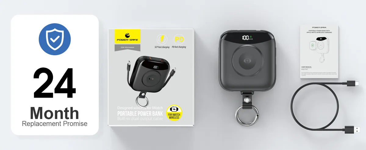Apple Watch Wireless Charger Power Bank - Portable Magnetic Fast Charging Station - UL2056/FCC/CE/UKCA Certified - Travel Friendly - Compatible with iWatch Series showcase 11