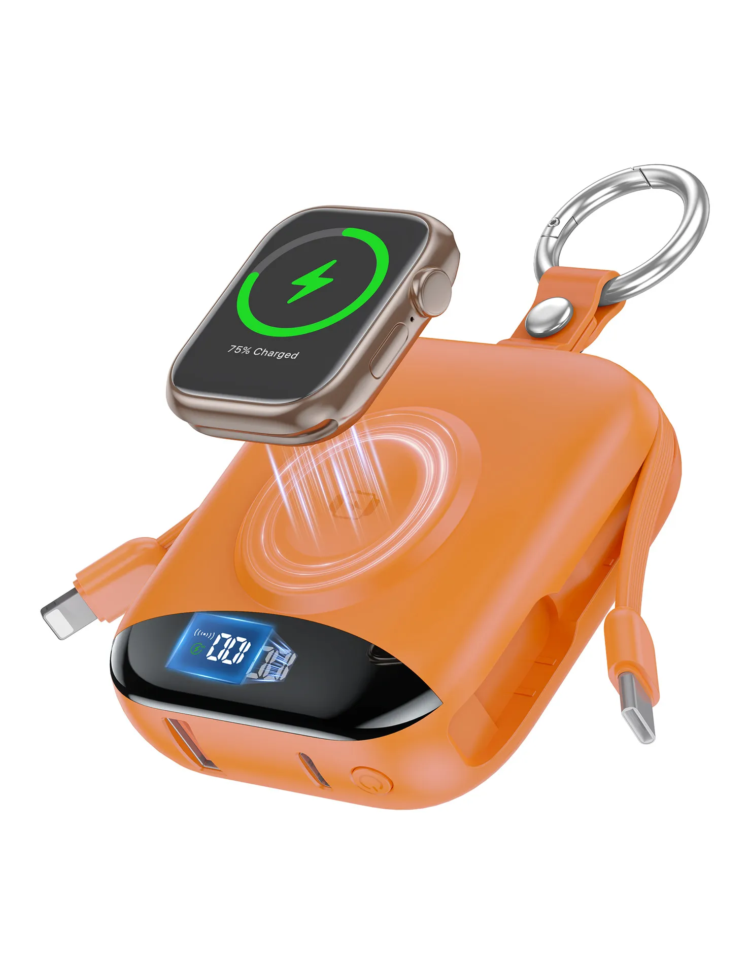 Apple Watch Wireless Charger Power Bank - Portable Magnetic Fast Charging Station - UL2056/FCC/CE/UKCA Certified - Travel Friendly - Compatible with iWatch Series thumbnail 6