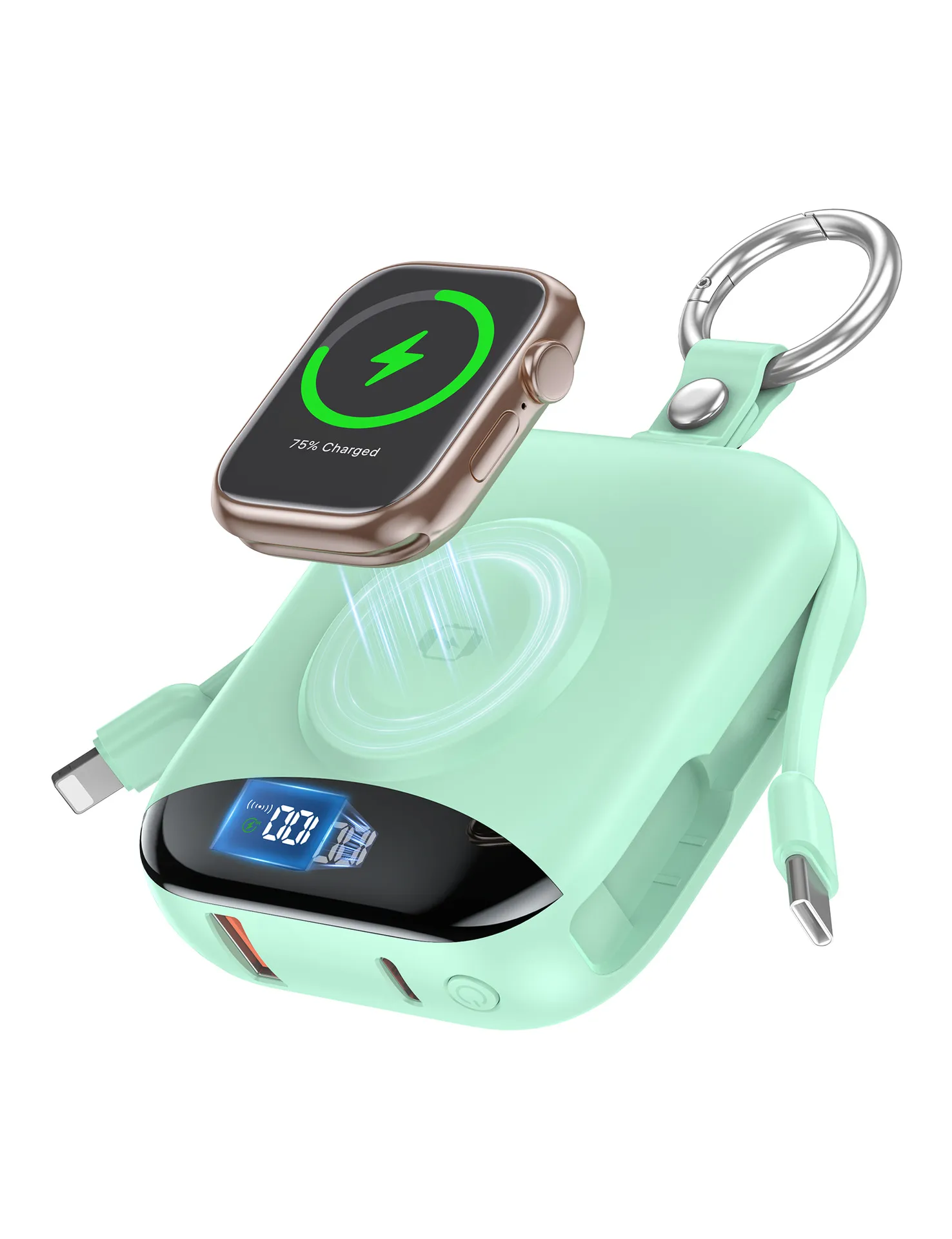 Apple Watch Wireless Charger Power Bank - Portable Magnetic Fast Charging Station - UL2056/FCC/CE/UKCA Certified - Travel Friendly - Compatible with iWatch Series thumbnail 10