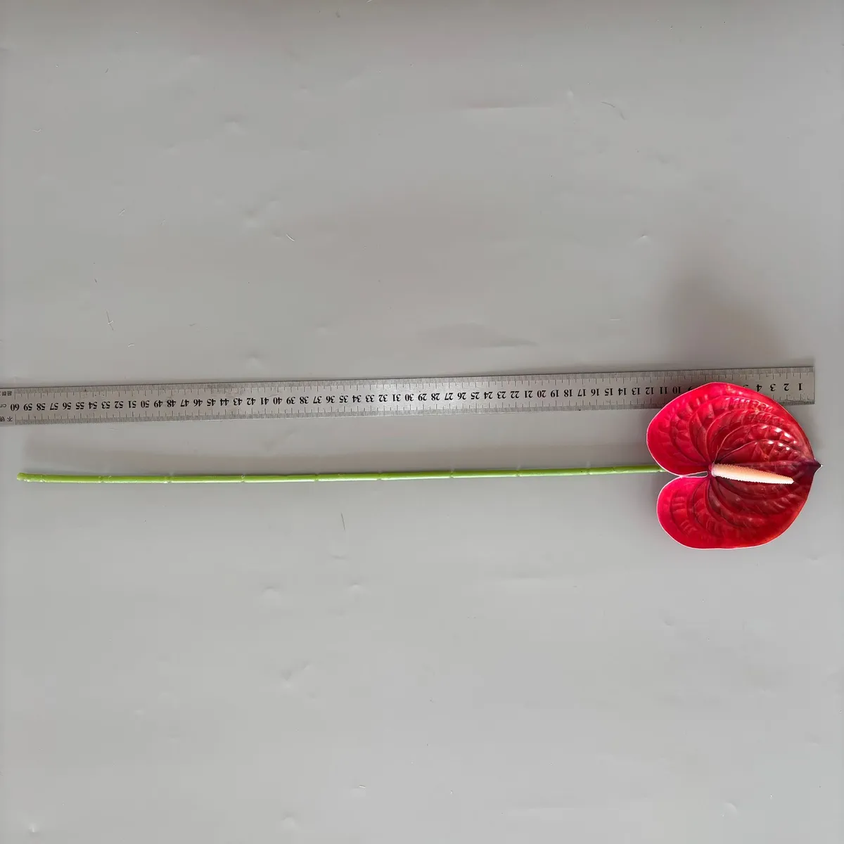 Artificial Flamingo Palm Flower Decoration - Single Hand Red Palm Fake Flower for Home, Wedding, and Soft Flower Art Ornaments showcase 10