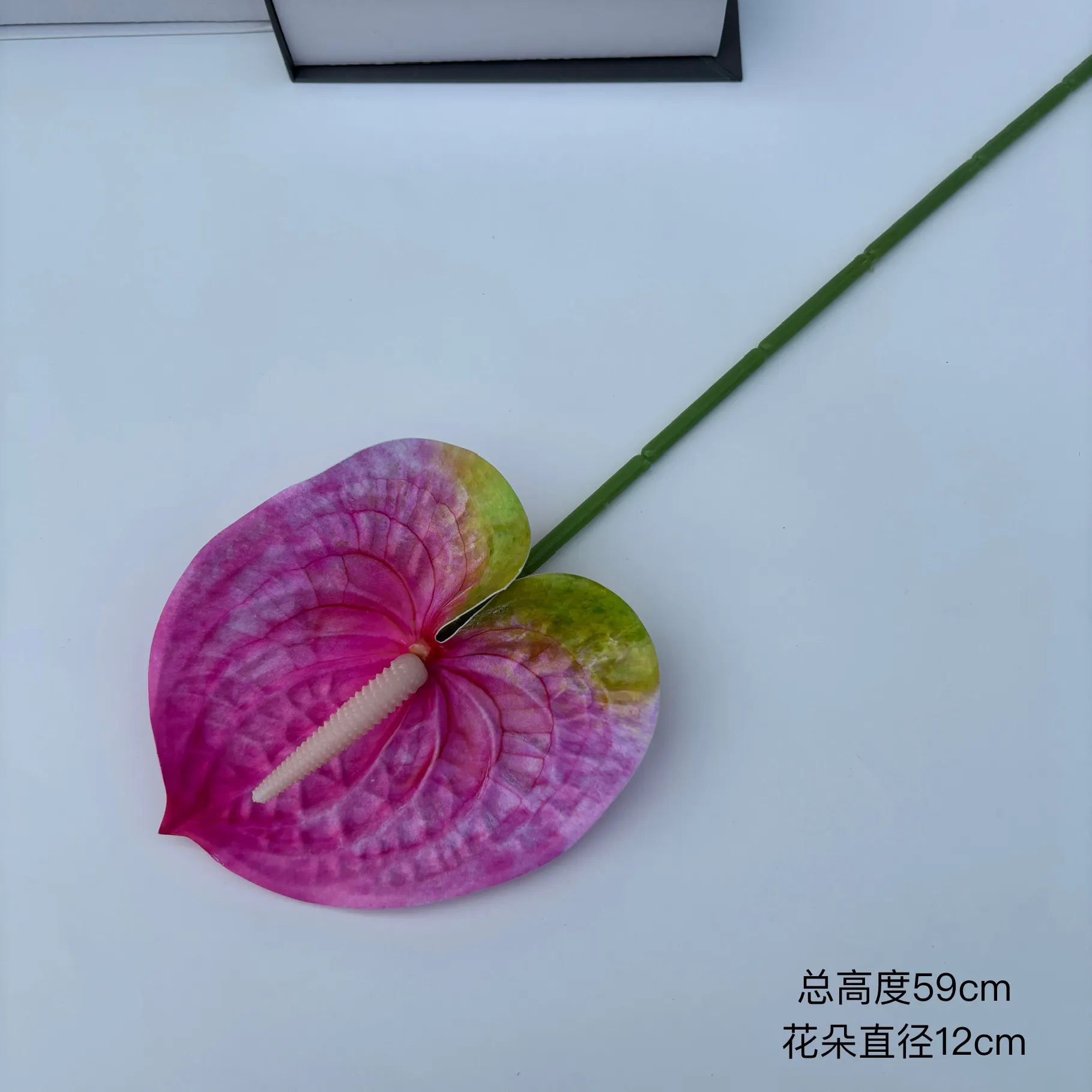 Artificial Flamingo Palm Flower Decoration - Single Hand Red Palm Fake Flower for Home, Wedding, and Soft Flower Art Ornaments thumbnail 4