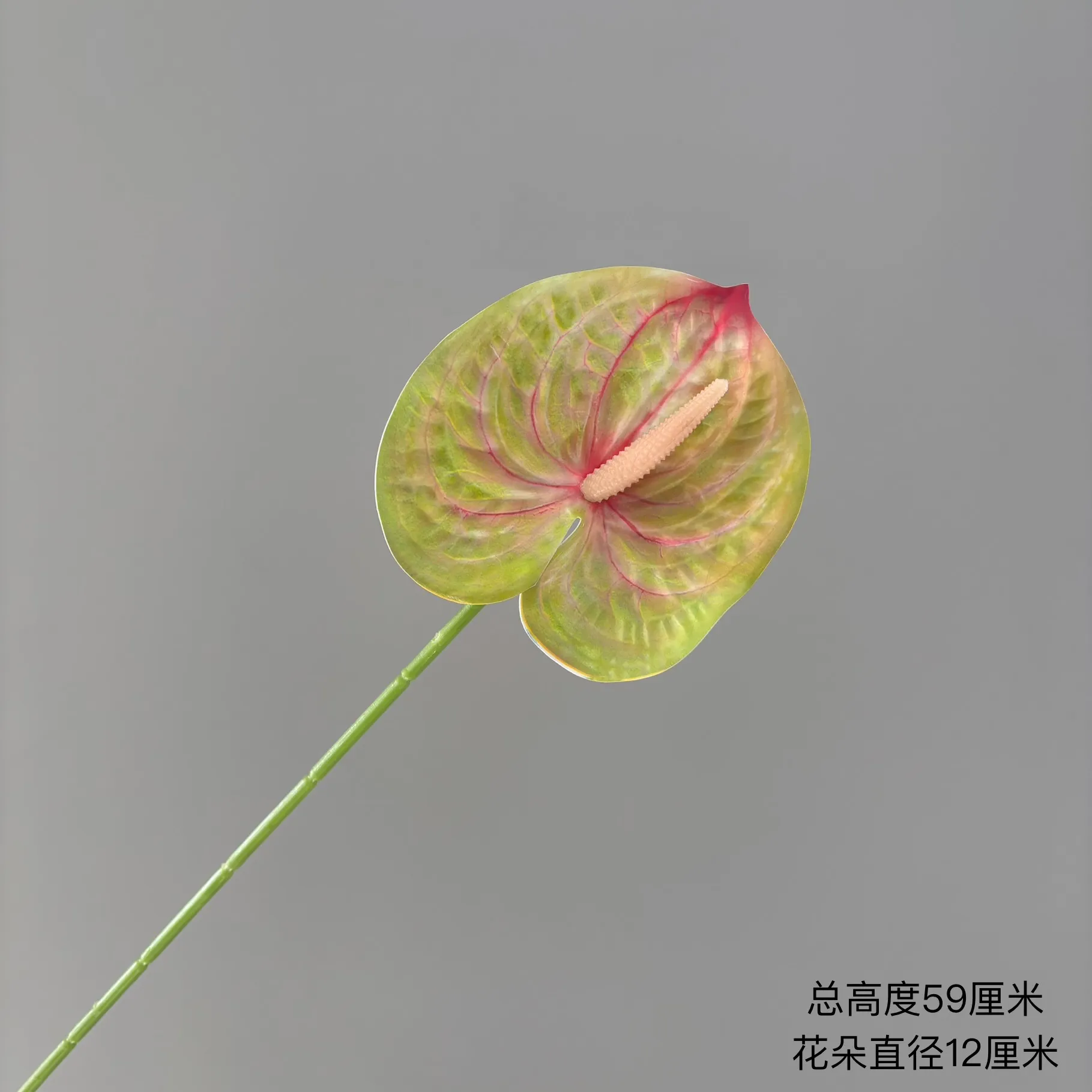Artificial Flamingo Palm Flower Decoration - Single Hand Red Palm Fake Flower for Home, Wedding, and Soft Flower Art Ornaments thumbnail 8