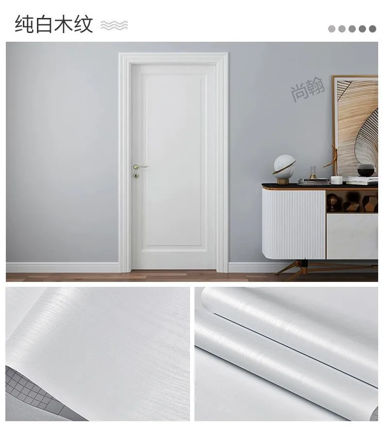Wood Grain Self-Adhesive Wallpaper Stickers - Waterproof, Oil-Proof, Color Change Renovation for Home, Bedroom, Dorm, Desktop, and Walls - Wholesale Available showcase 6