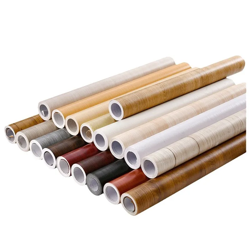 Wood Grain Self-Adhesive Wallpaper Stickers - Waterproof, Oil-Proof, Color Change Renovation for Home, Bedroom, Dorm, Desktop, and Walls - Wholesale Available thumbnail 5