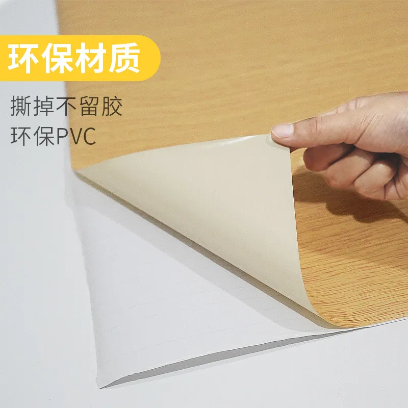 Wood Grain Self-Adhesive Wallpaper Stickers - Waterproof, Oil-Proof, Color Change Renovation for Home, Bedroom, Dorm, Desktop, and Walls - Wholesale Available thumbnail 2