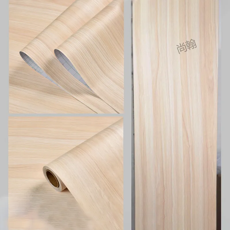 Wood Grain Self-Adhesive Wallpaper Stickers - Waterproof, Oil-Proof, Color Change Renovation for Home, Bedroom, Dorm, Desktop, and Walls - Wholesale Available thumbnail 8