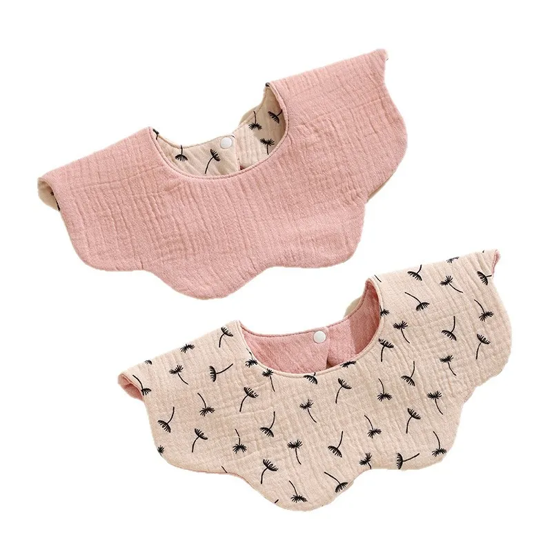 Baby Bibs 360 Degree Rotating Cotton Gauze Saliva Towel - Waterproof, Double-Sided, Korean Style Ins Design for Infants and Toddlers thumbnail 5