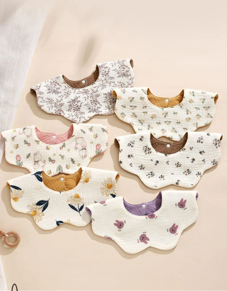 Baby Bibs 360 Degree Rotating Cotton Gauze Saliva Towel - Waterproof, Double-Sided, Korean Style Ins Design for Infants and Toddlers showcase 6