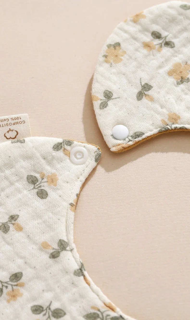 Baby Bibs 360 Degree Rotating Cotton Gauze Saliva Towel - Waterproof, Double-Sided, Korean Style Ins Design for Infants and Toddlers showcase 15