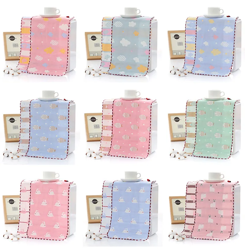 Soft Cotton Baby Face Towels - 6-Layer Gauze Small Square Towels for Newborns, Infants, Toddlers - Absorbent Handkerchiefs for Kindergarten and Daily Use showcase 15