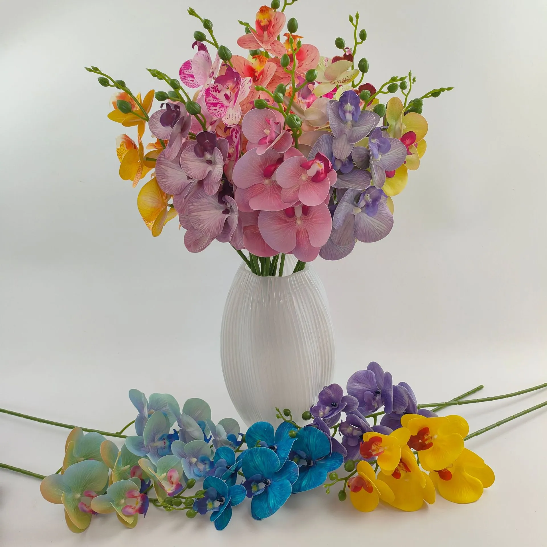 Artificial Phalaenopsis Flowers 3D Printed for Wedding Decorations, Home Decor, Hotel, Outdoor Landscaping, and Wholesale thumbnail 1