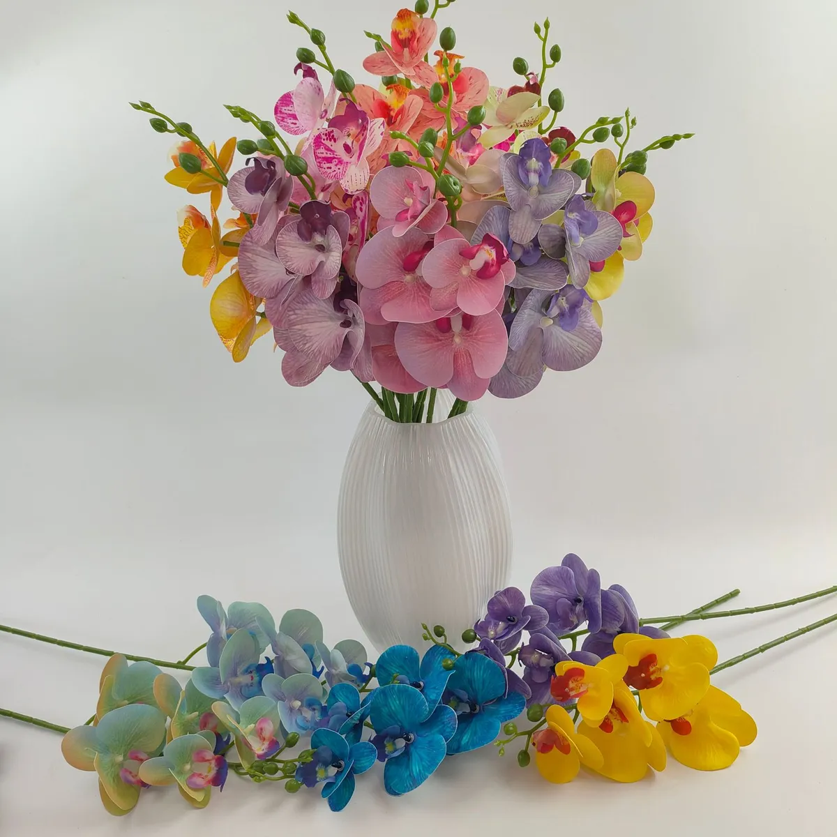 Artificial Phalaenopsis Flowers 3D Printed for Wedding Decorations, Home Decor, Hotel, Outdoor Landscaping, and Wholesale showcase 3